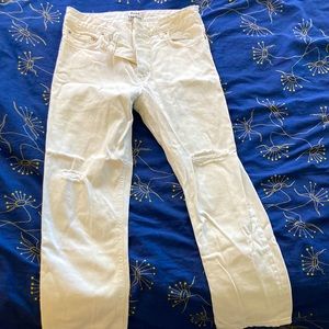 Acne studios cream colored jeans